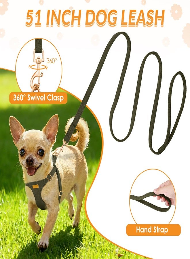 Lukovee No Pull Small Dog Harness with Leash - Lightweight Soft Puppy Vest Harnesses, Adjustable Pet Harnesses for Puppy Small Dogs (Green, XXS) - Image 5